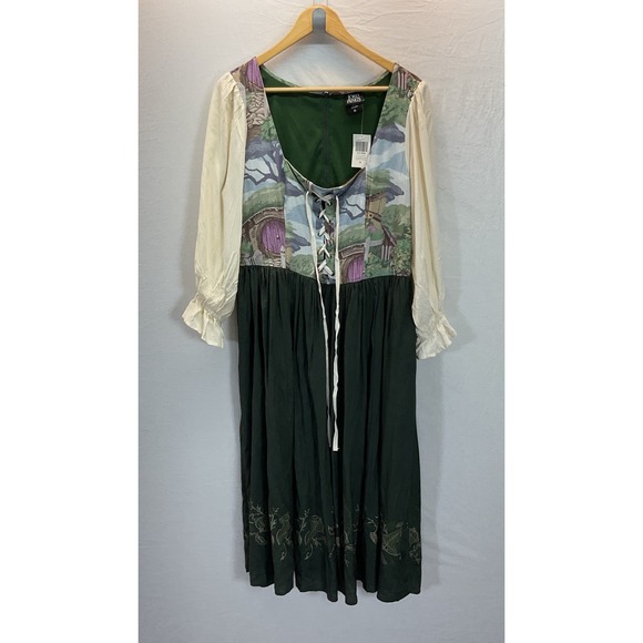 Her Universe Dresses & Skirts - The Lord Of The Rings Hobbit Lace-Up Dress Corset XL forest fairy‎ Rosie Cotton
